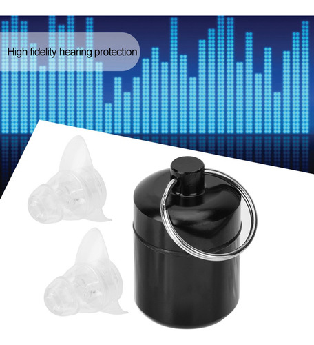 1 Par Tapones Para Oído De Silicona Para Dormir Y Conciertos