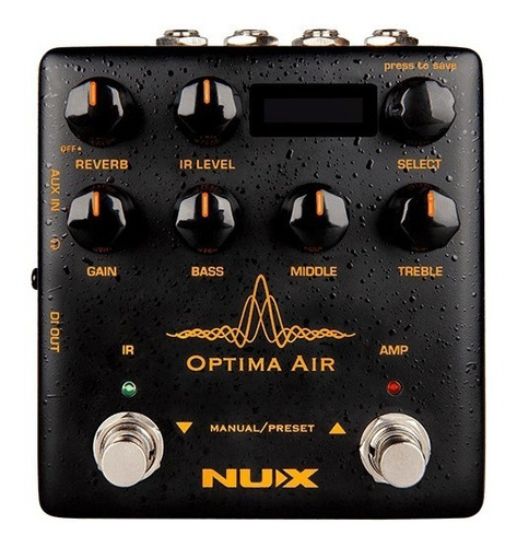 Nux Optima Air Pedal Preamp P/guitarra Acústica O Eléctrica