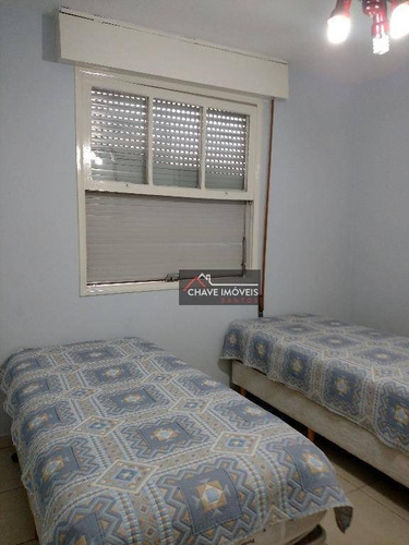 Apartamento Com 2 Dormitórios À Venda, 123 M² Por R$ 562.000,00 - Aparecida - Santos/sp - Ap0821