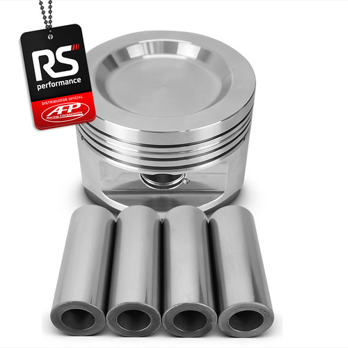 Kit 4 Pistão Forjado Ap 1.9t + Pinos + Anéis - Liquid Forged