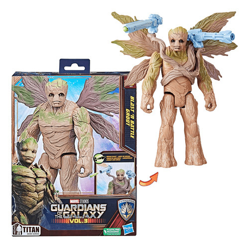 Marvel Blast 'n Battle Guardianes de la galaxia Vol. 3 Groot 29 cm