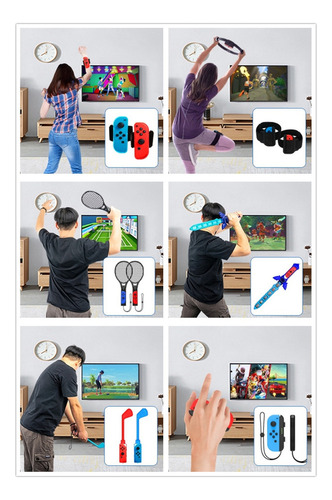 .. Accesorios Codogoy For Switch Sports 11 En 1