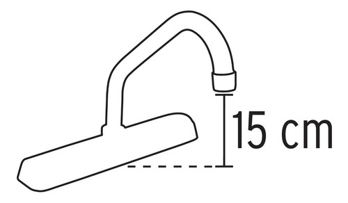 Mezcladora Para Fregadero Hexagonal C Corto Foset 45608