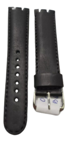 Malla Para Reloj Swatch Cuero Negra 22mm En El Encastre Lup4