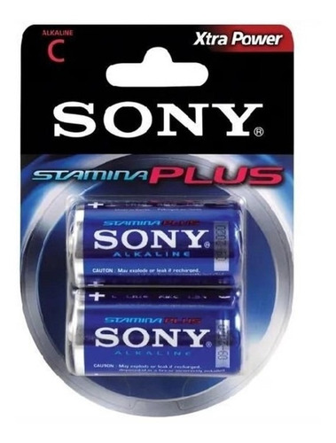 Pilha Alcalina Stamina Plus C C/2 - Sony