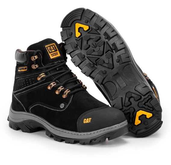 Bota Caterpillar Robust em Couro - Cinza em Promoção na Americanas