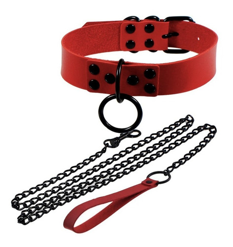 Correa Collar Cosplay Gótico Punk Choker Juego Pareja Bondag