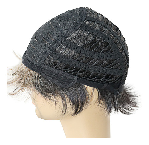 Peluca Sintética Para Hombre Hombre, Mezcla Corta, Pelo Para