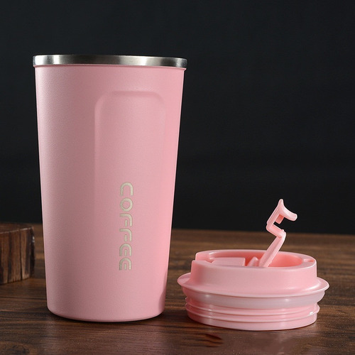 Vaso Térmico Mug 380ml Con Tapa Coffee
