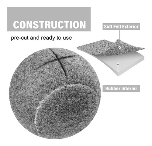 Pelotas De Tenis Crystally-16 Piezas Para Patas De Muebles Y