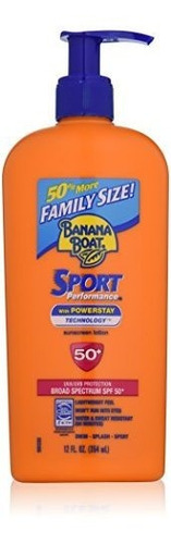 Banana Boat Sunscreen Sport Tamaño De La Familia Amplio Espe