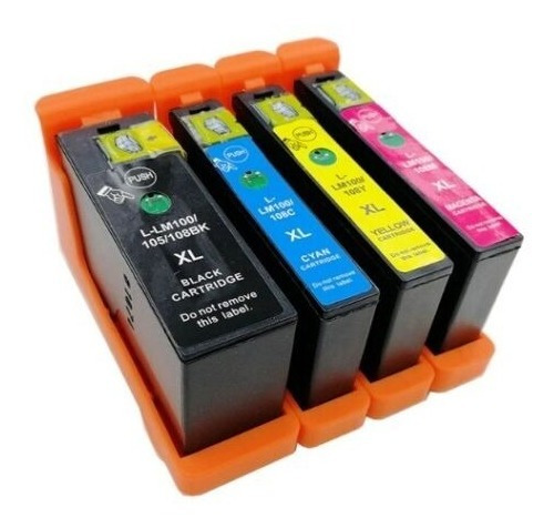 Cartucho Para Lexmark 100xl Genéricos Nuevos Kit De 4 Colore