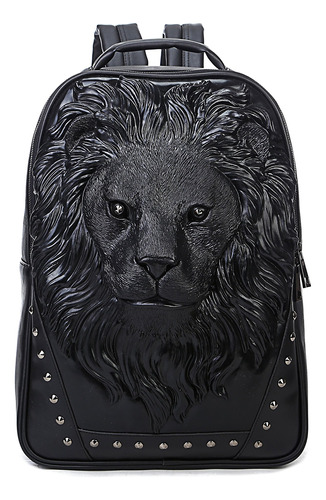 Berchirly Lionhead - Mochila De Cuero Pu Para Mujer, Bolso P