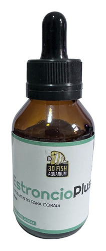 Suplemento Estrôncio 3d Fish 60ml Para Aquários Marinhos