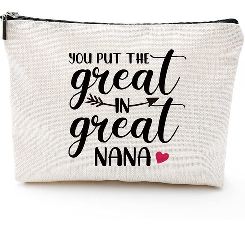 Nana Gifts Bolsa De Maquillaje Para Abuelas, Regalo De Cumpl