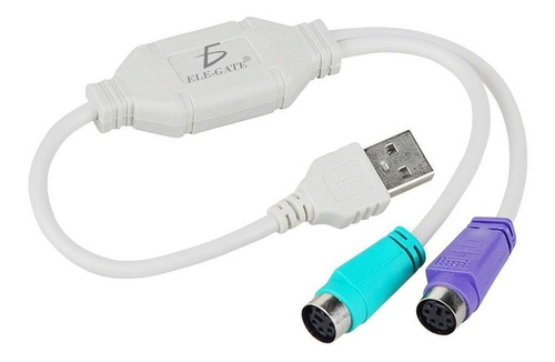 Convertidor Adaptador Usb Macho A Ps2 Hembra Ele-gate