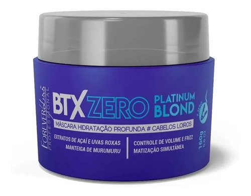 Btx Zero Platinum Blond Desamarelador Cabelos Loiros 160g