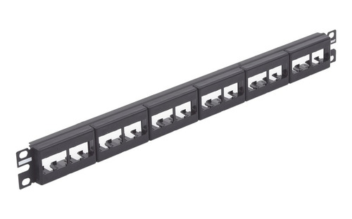 Panel De Parcheo Modular De 24 Puertos Panduit Cpp24wbly