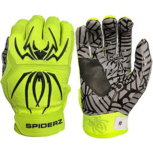 Spiderz Hybrid Series Adultos Hombres Béisbol Batting Gloves