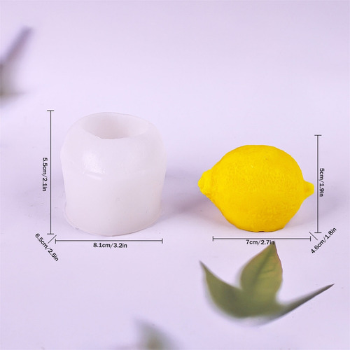 (lm) Moldes Para Velas Con Forma De Fruta Durians/limón/plát