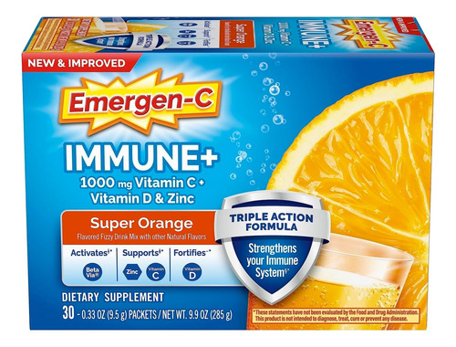  Vitamina -c Emergen-c Super Orange Plus 30packs