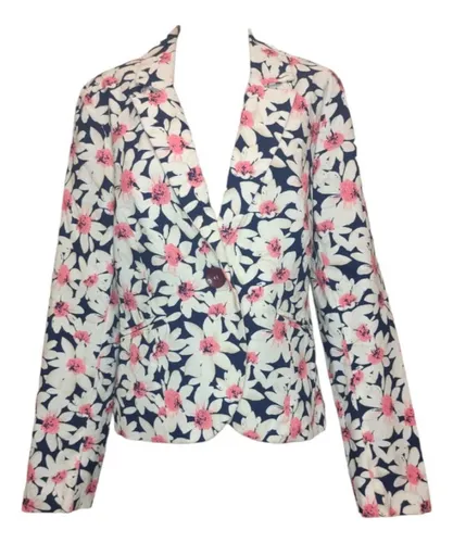 Blazer Manga Larga Blazer Floreado
