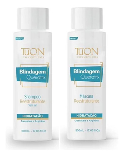 Shampoo + Máscara Blindagem Queratrix - Tuon Cosméticos