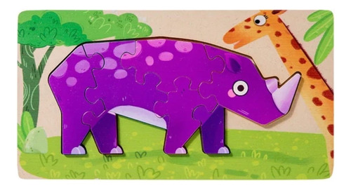 Rompecabezas 3d Pack De 6 Puzzle De Madera Para Niños