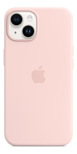 Funda Original Apple Silicona Magsafe iPhone 14 Chalk Pink