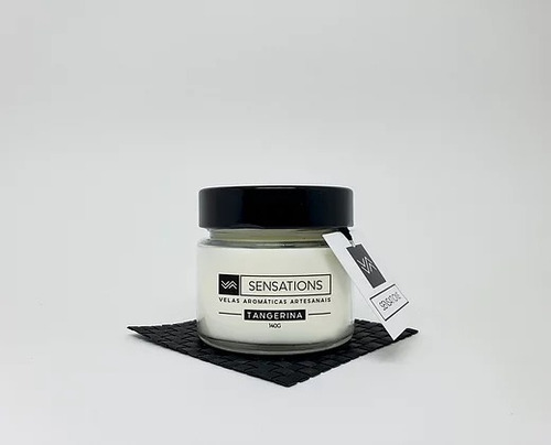 Imagem 4 de 7 de Tangerina - Vela Aromática Perfumada Decorativo 140g