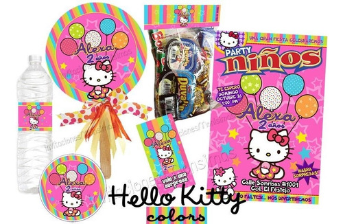 Invitaciones Hello Kitty Kit Personalizado Imprimelas Tu