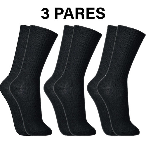 Imagem 4 de 7 de Kit 3 Pares Meias Lupo Cano Longo Masculina Atacado Original