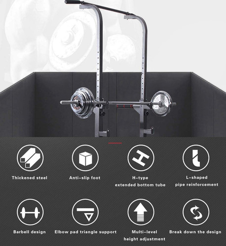 Adjustable Height Pull Up Barmulti-function Squat Stand