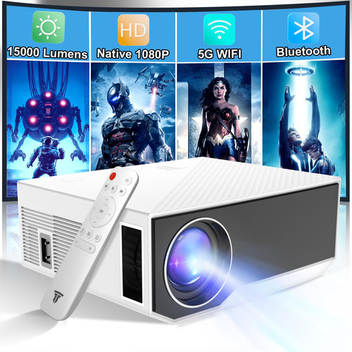 Proyector Wielio Native Lumen Portatil Para Hogar Wifi Tv Pc