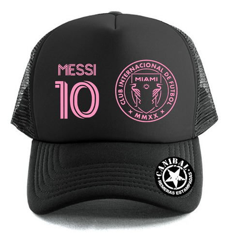 Gorras Trucker Messi Inter Miami Remeras Estampadas Canibal