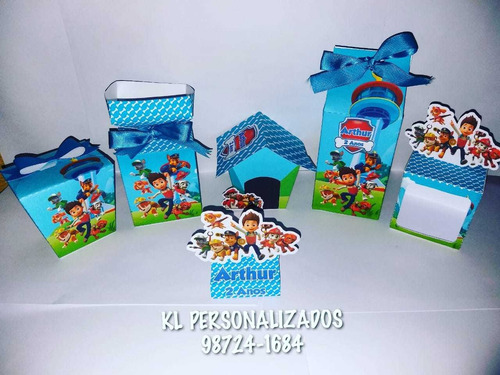 Imagem 4 de 6 de Arte De Personalizados Caixa Milk E Piramide.