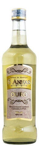 Cachaça De Alambique 6 Annas Ouro 10 Anos 700ml