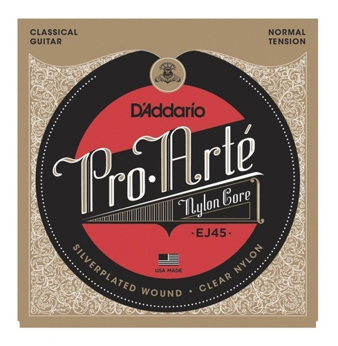 Encordado D Addario Ej-45 Proarte Para Guitarra Criolla