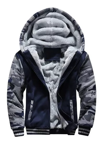 jaqueta de frio camuflada