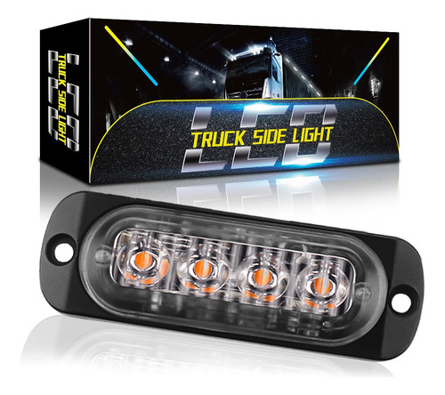 Kit 10 Strobo Automotivo Led Viatura Caminhão Branco Amarelo