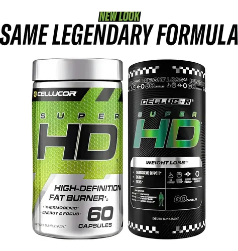 Suplemento en cápsula Cellucor Adelgaçante de SuperHD de 60 un