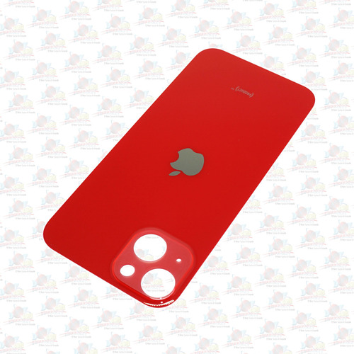 Refaccion Tapa Trasera Cristal Para iPhone 13 Rojo Adhesivo