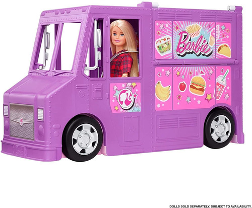 Imagen 1 de 6 de Camion De Comida Food Truck De Barbie
