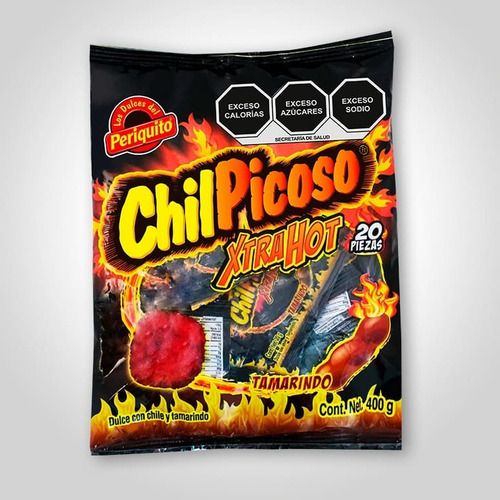 Chilpicoso Tamarindo Xhot 20 Piezas (400 Grs.)