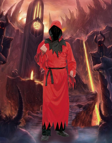 Disfraz Fantasma Unisex Unitalla Rojo Unitalla (Usado)
