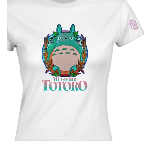 Camiseta Estampada Mi Vecino Totoro Dama Mujer Idk