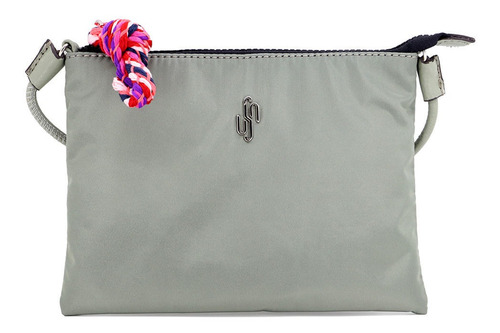 Bolsa Tiracolo Verde Nylon Alça Longa