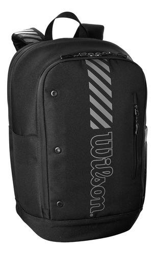 Mochila de tenis Wilson Night Session Tour, 2 colores reflectantes, color negro