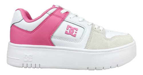 Tenis De Mujer De Plataforma Blancos Dc Shoes Manteca 4 Rosa