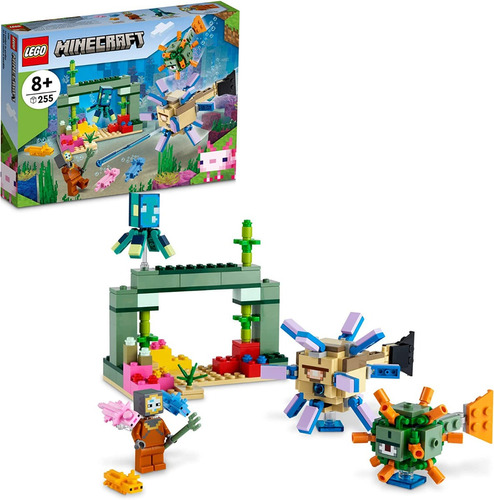 Lego Minecraft The Guardian Battle 21180 - Kit De Const 255p